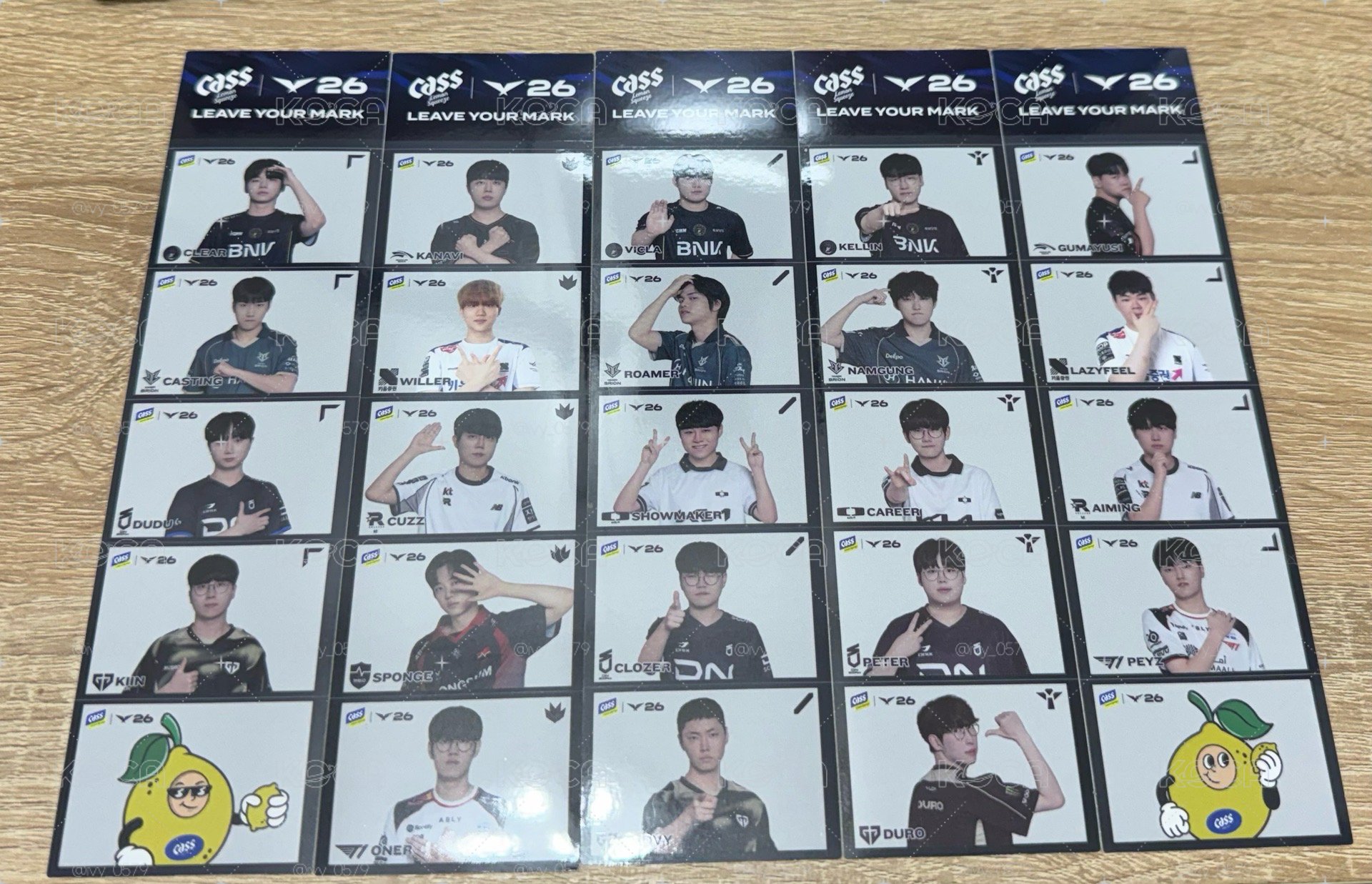 Cass LCK 貼紙*5