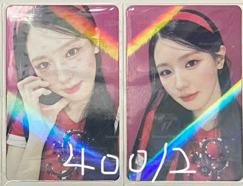 啦啦隊(打歌造型)麵雷射卡面兩張一起不拆