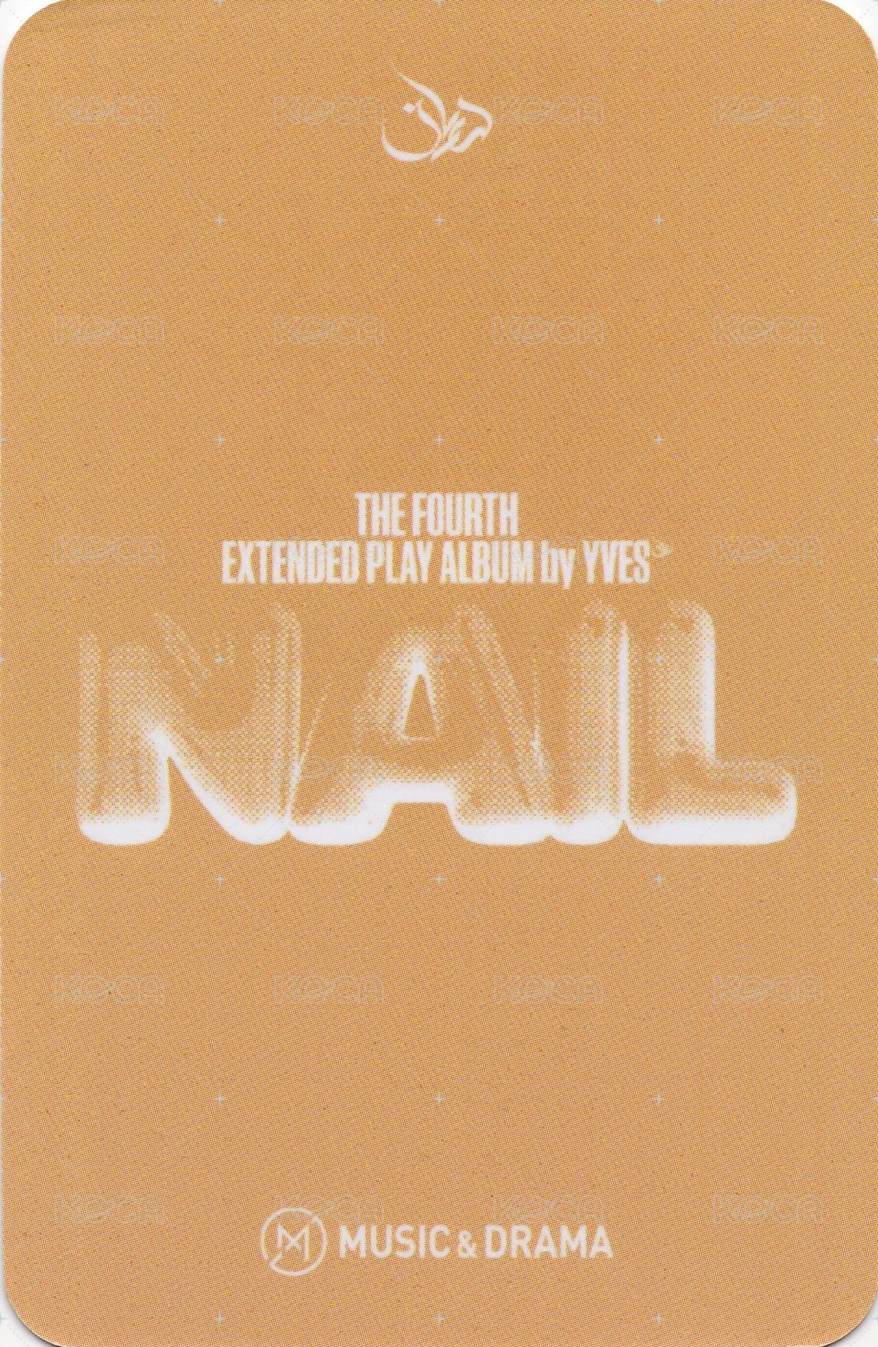 NAIL md 線下4.0 Fansign card 吐司ver. Back