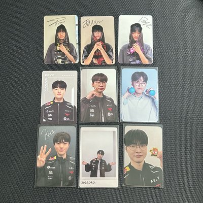 T1 小卡 滿額卡 明信片 票根 Doran Oner Faker Peyz Keria