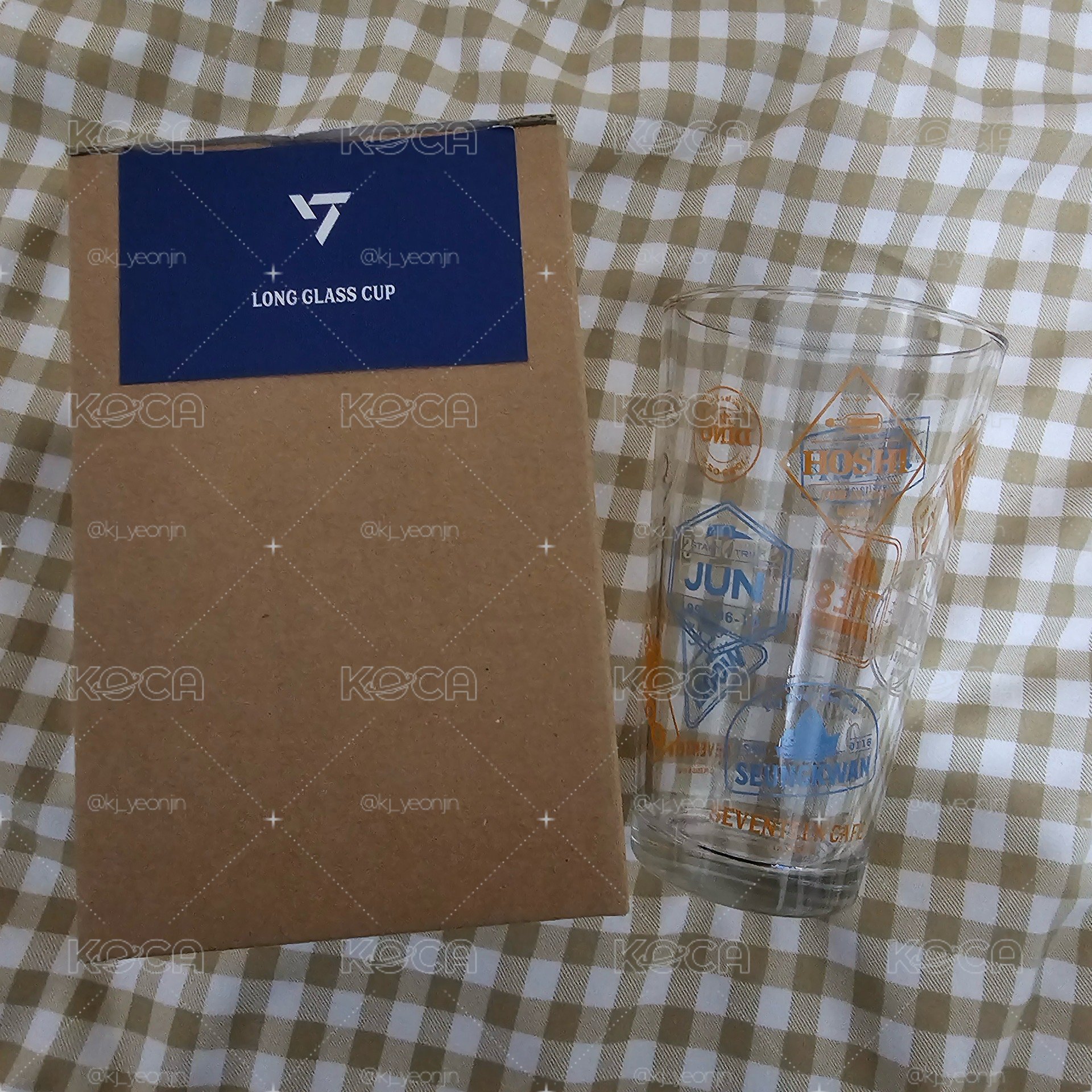 SEVENTEEN 23‘CAFE in SEOUL 玻璃杯 