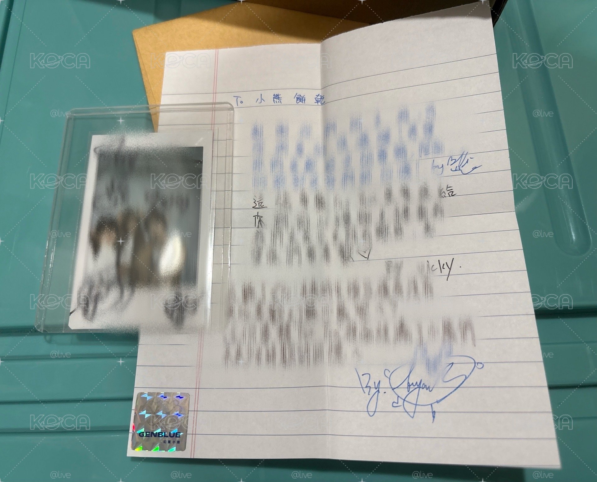 忙內賴拍立得+手寫信