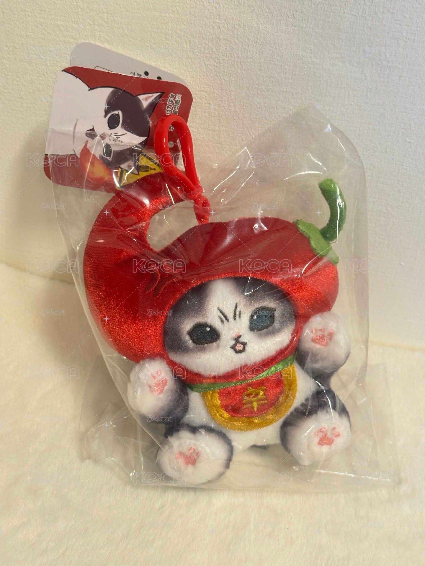 現貨.辣椒🌶️灰貓吊飾