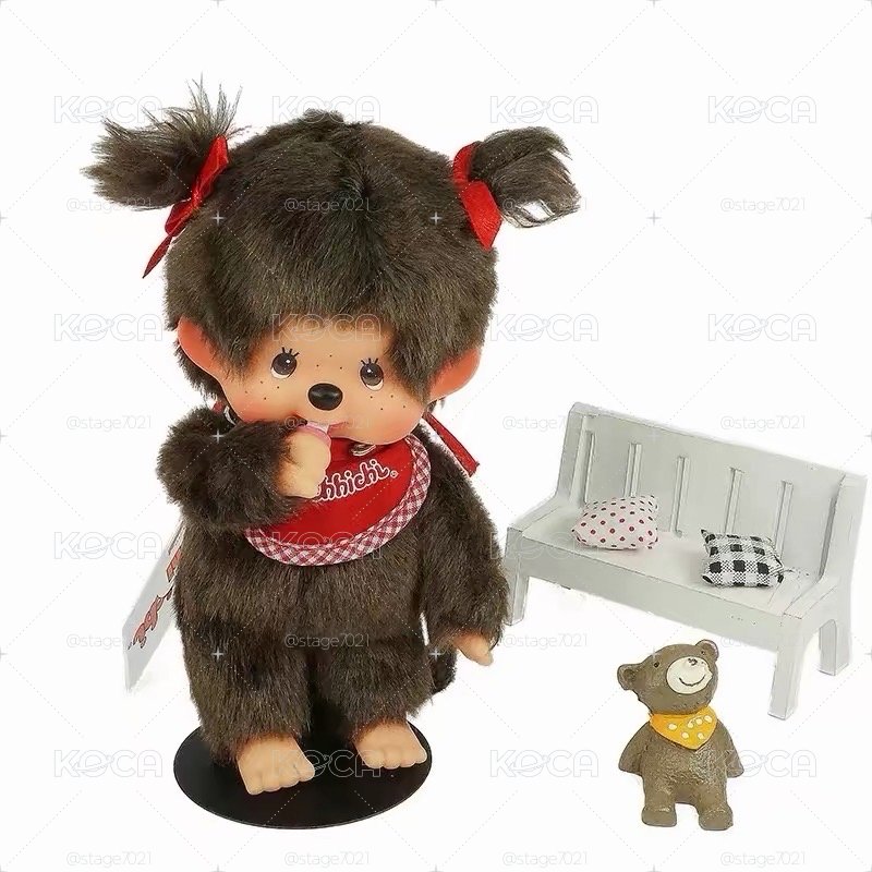 蒙奇奇｜Monchhichi S娃 經典款 雙馬尾 女生（預購 不接急單）