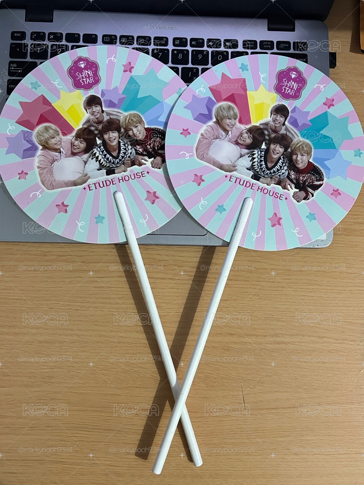 SHINee etude house key 珉豪扇子 筆記本 信封袋等