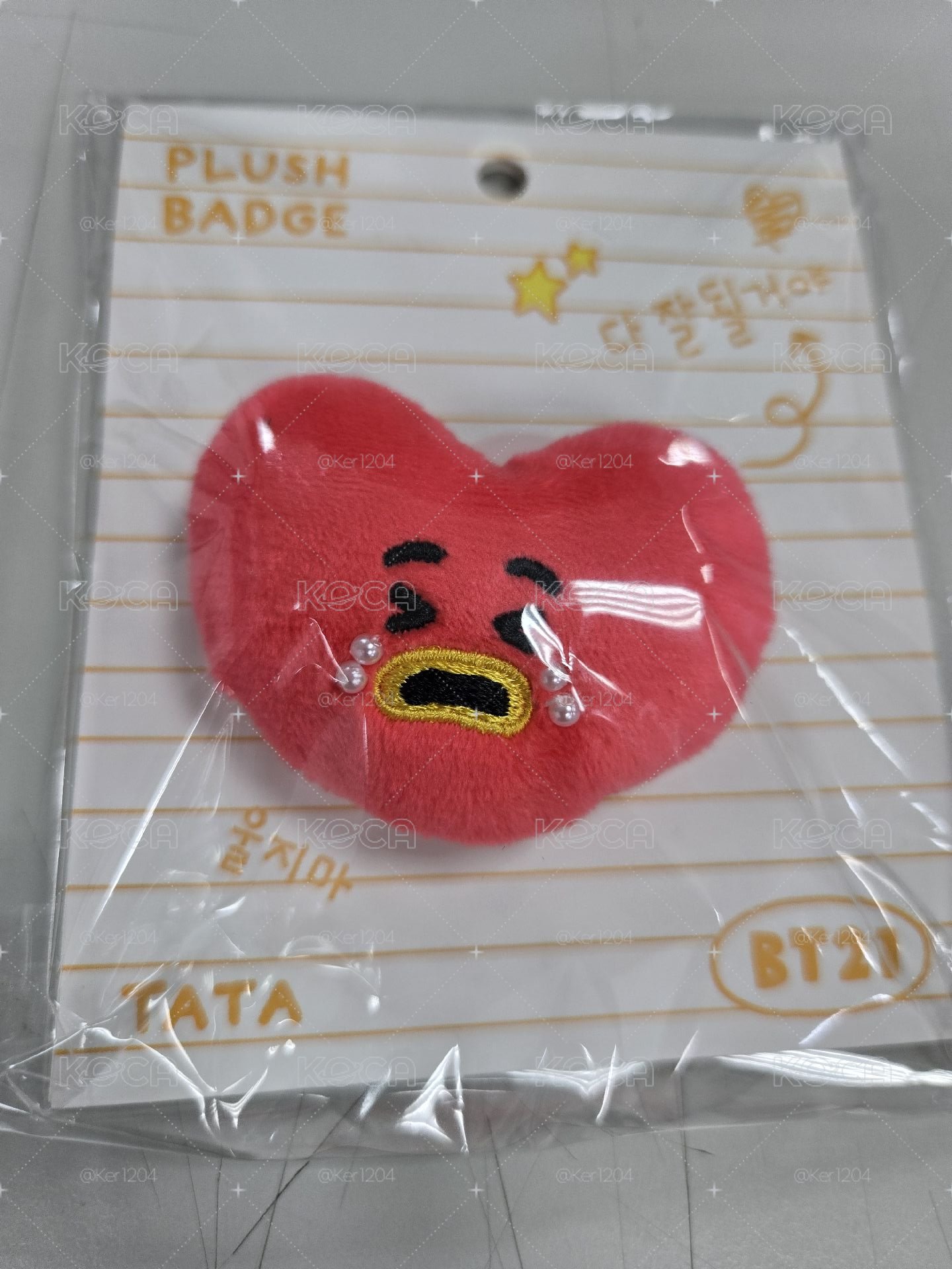 現貨  BT21 今日心情 TATA徽章