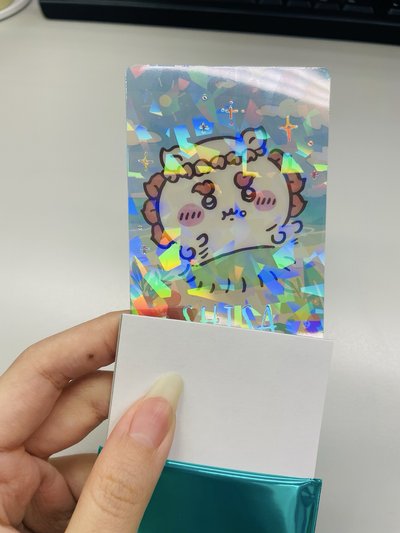吉伊卡哇 chiikawa ちいかわ 人魚島電影 海邊閃亮透明卡 獅薩 風獅爺