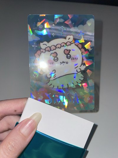 吉伊卡哇 chiikawa ちいかわ 人魚島電影 海邊閃亮透明卡 獅薩 風獅爺