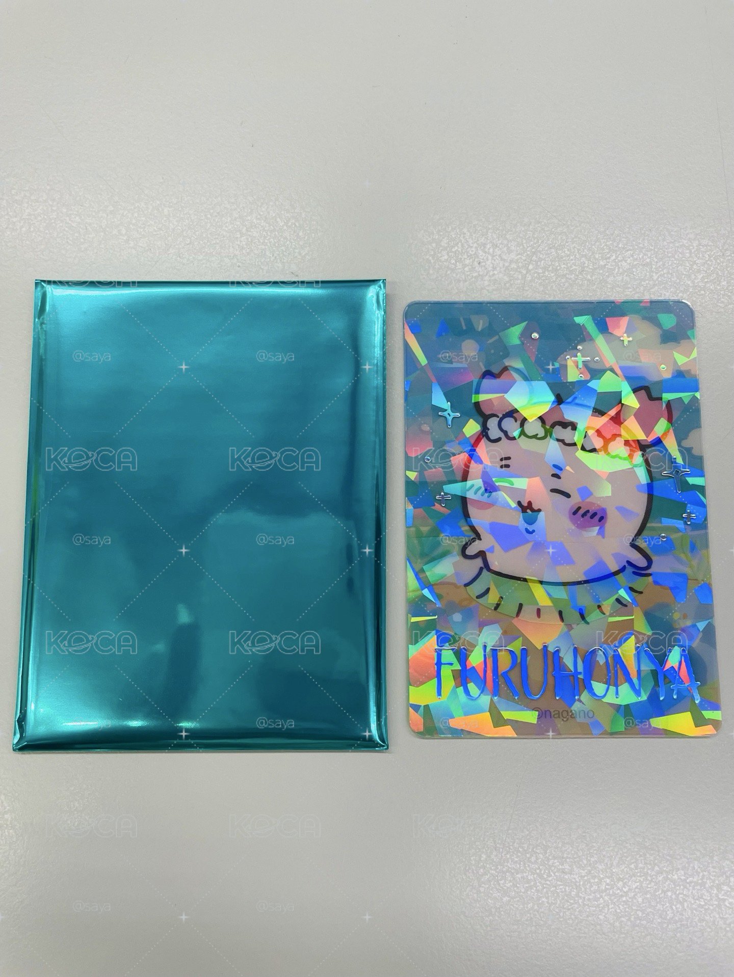 吉伊卡哇 chiikawa ちいかわ 人魚島電影 海邊閃亮透明卡 古本屋