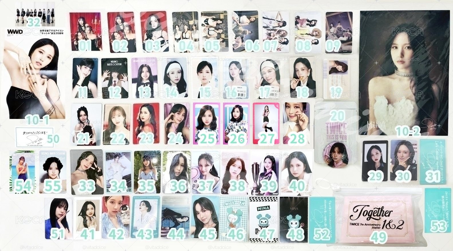 TWICE MINA F區 名井南小卡周邊 MISAMO 🐧 編號見圖三 💫
