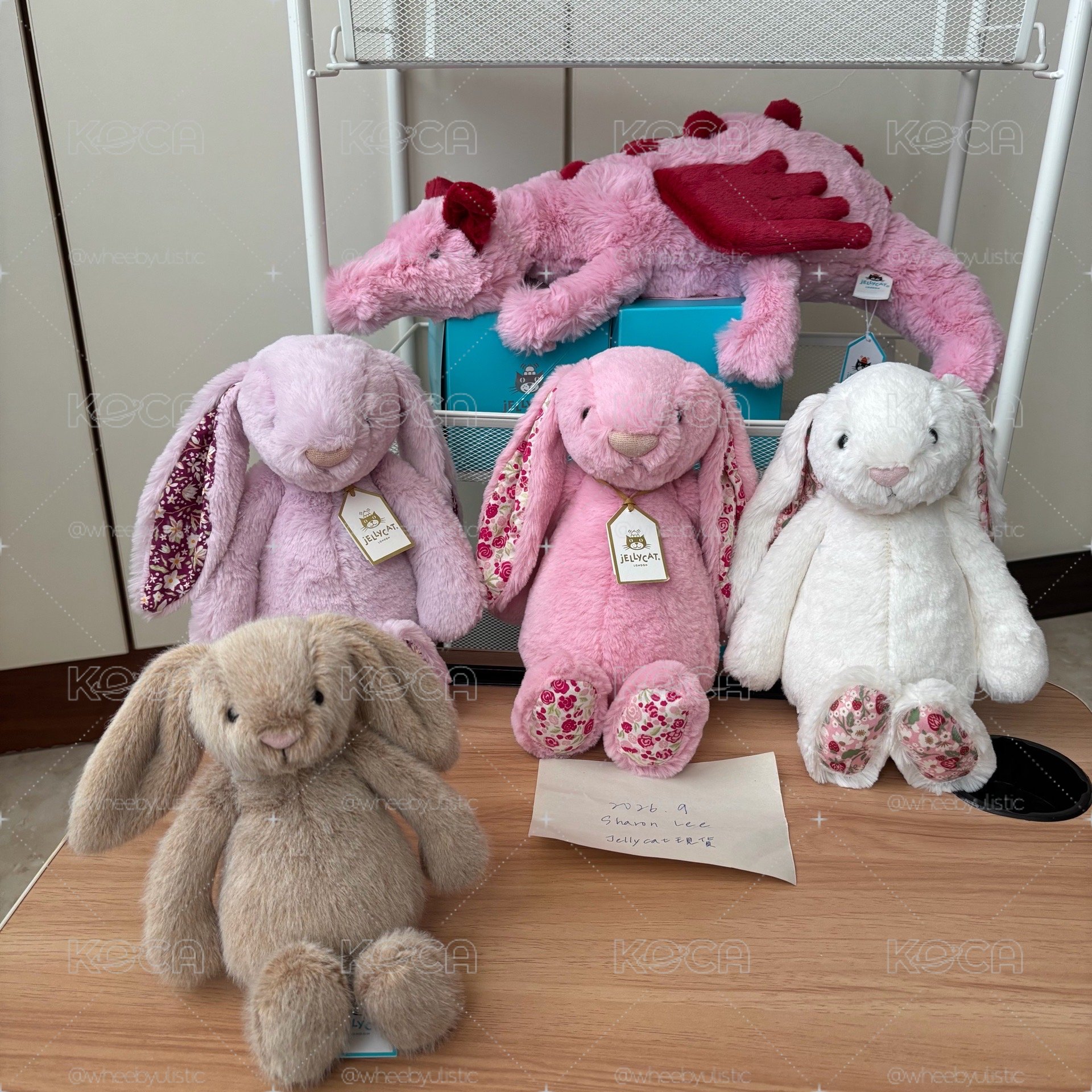 Jellycat 金標粉碎花兔