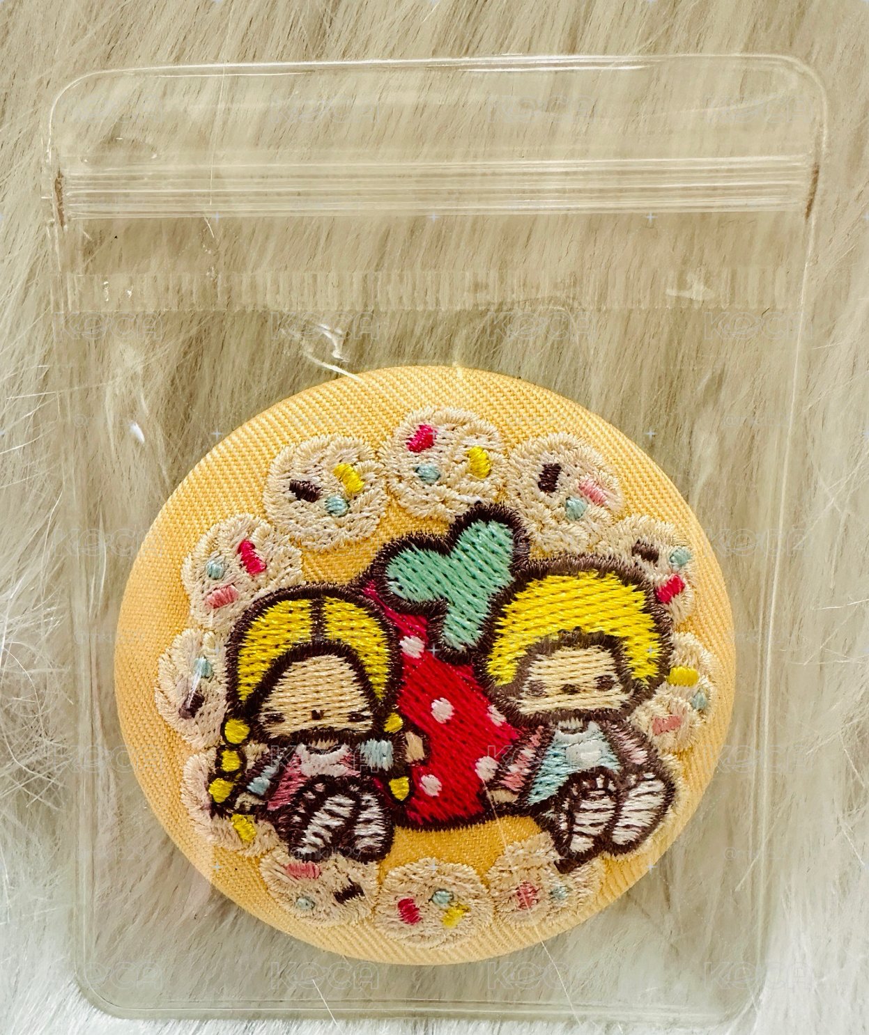 三麗鷗第四代餅乾刺繡徽章盲包 帕蒂&吉米