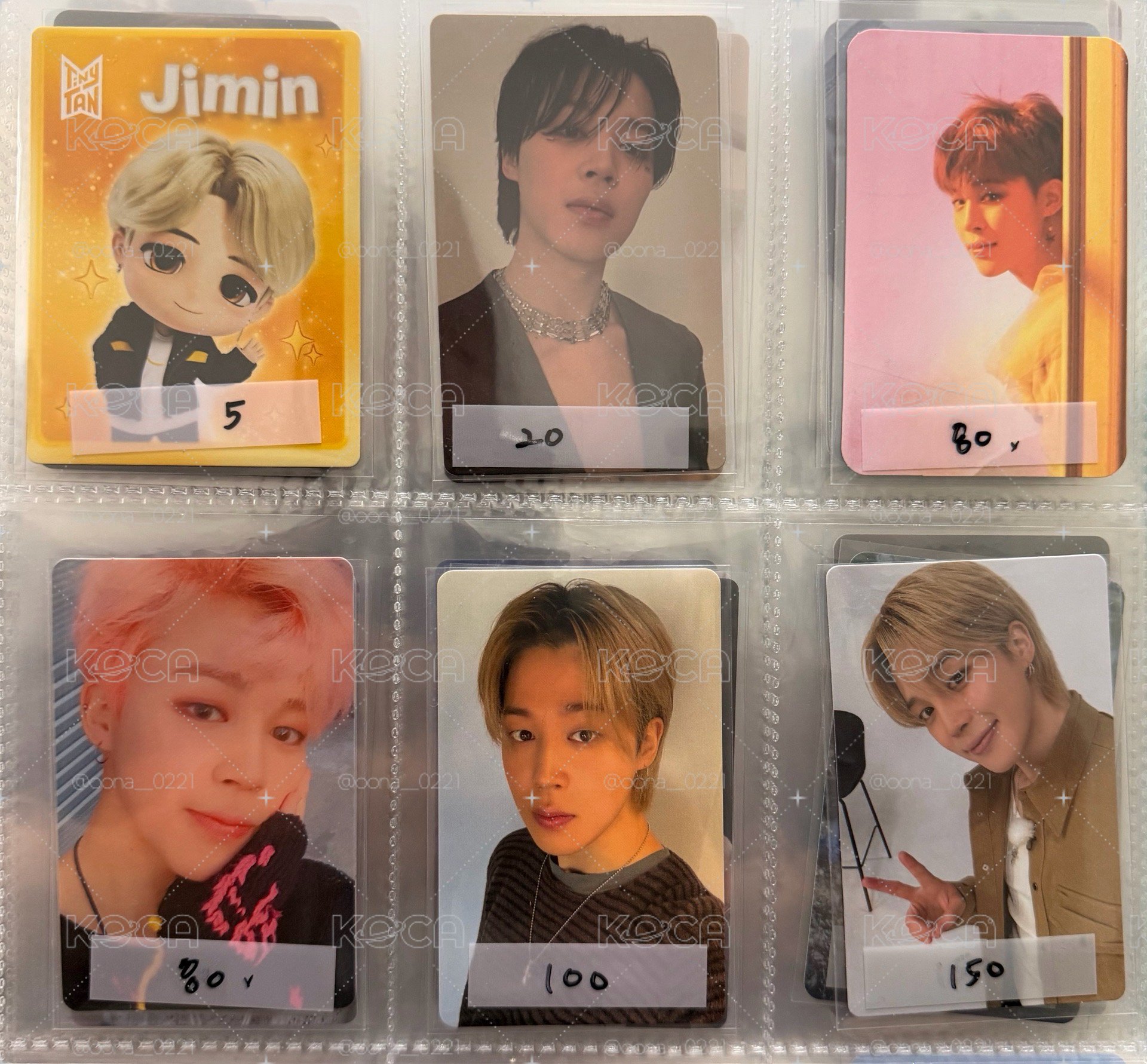 JIMIN 旻 專卡 特典