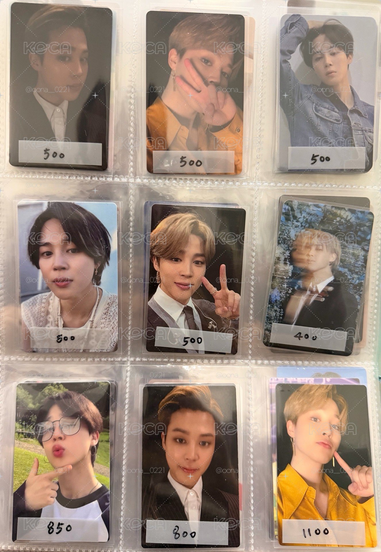 JIMIN 旻 幸運卡 專卡 特典