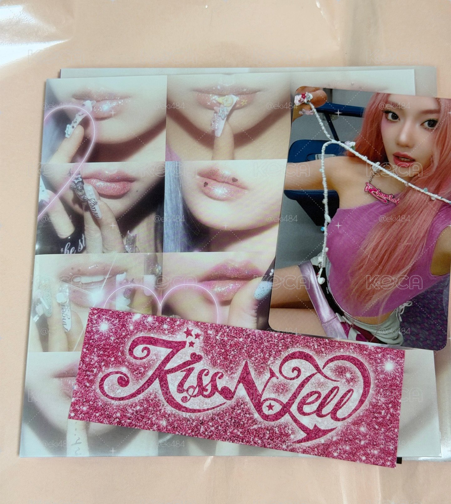 aespa 日專 KISS N TELL Poster Ver 團封寧卡 （內容物全在）