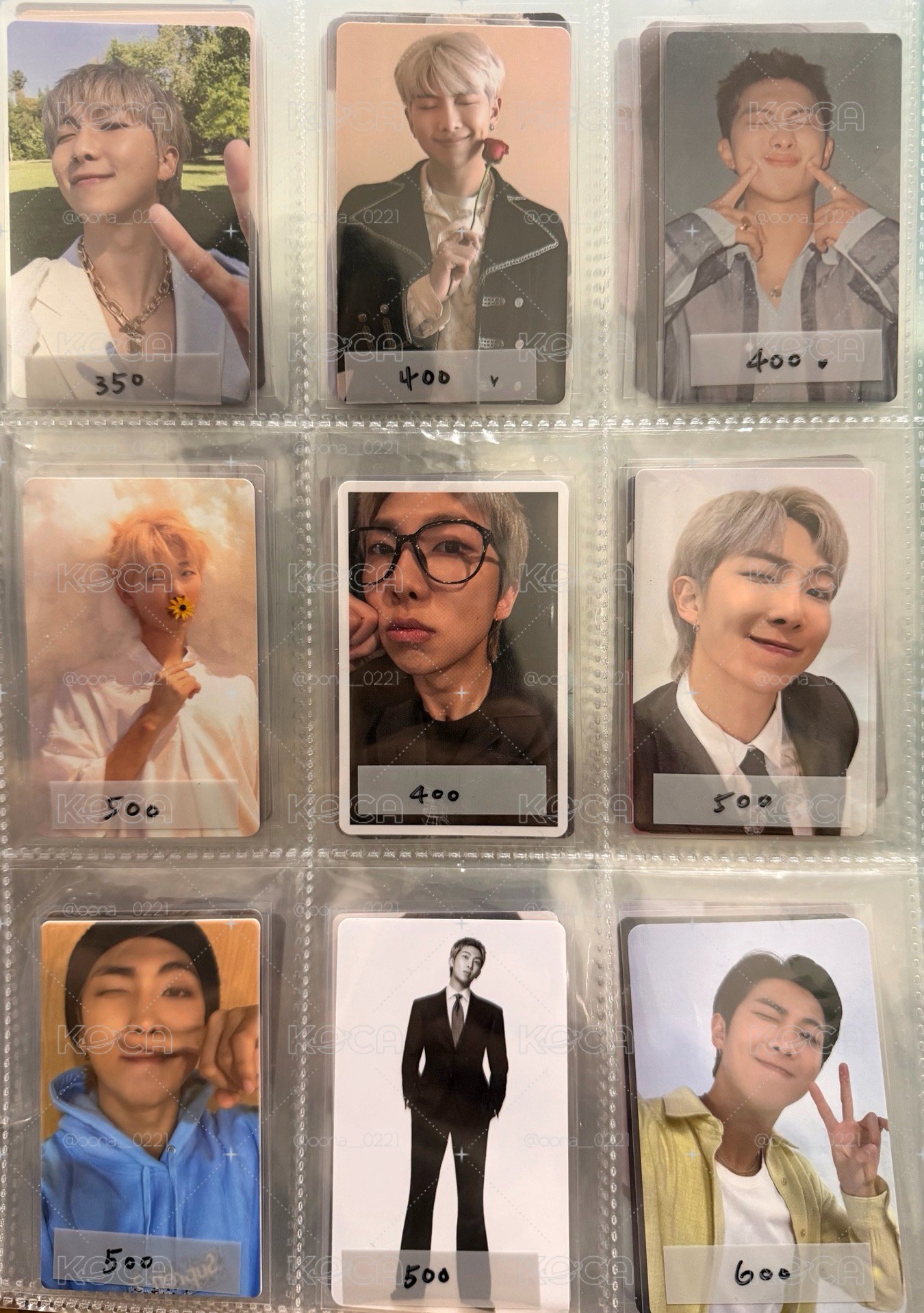 RM 南俊 回憶錄 幸運卡 特典 場限