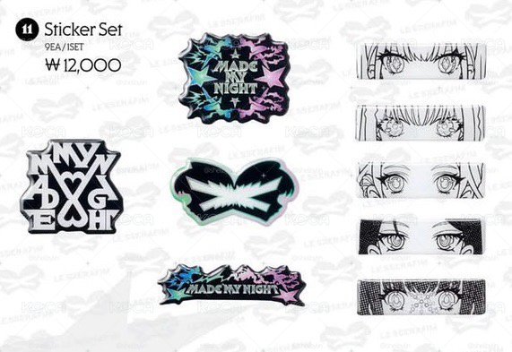 【預購免二補】LE SSERAFIM Sticker Set 貼紙組