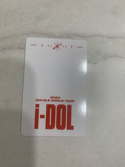 舒華演唱會小卡