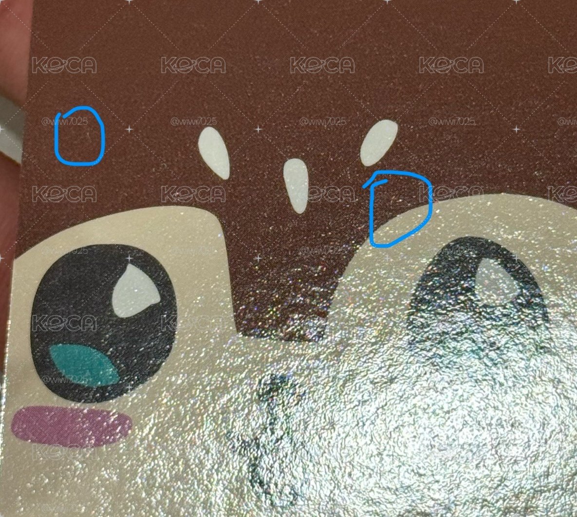 wm角色卡塔(卡背有輕微對光瑕疵)