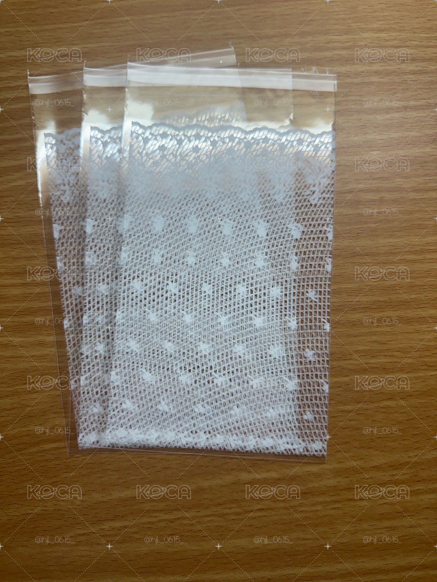 白色蕾絲自黏袋