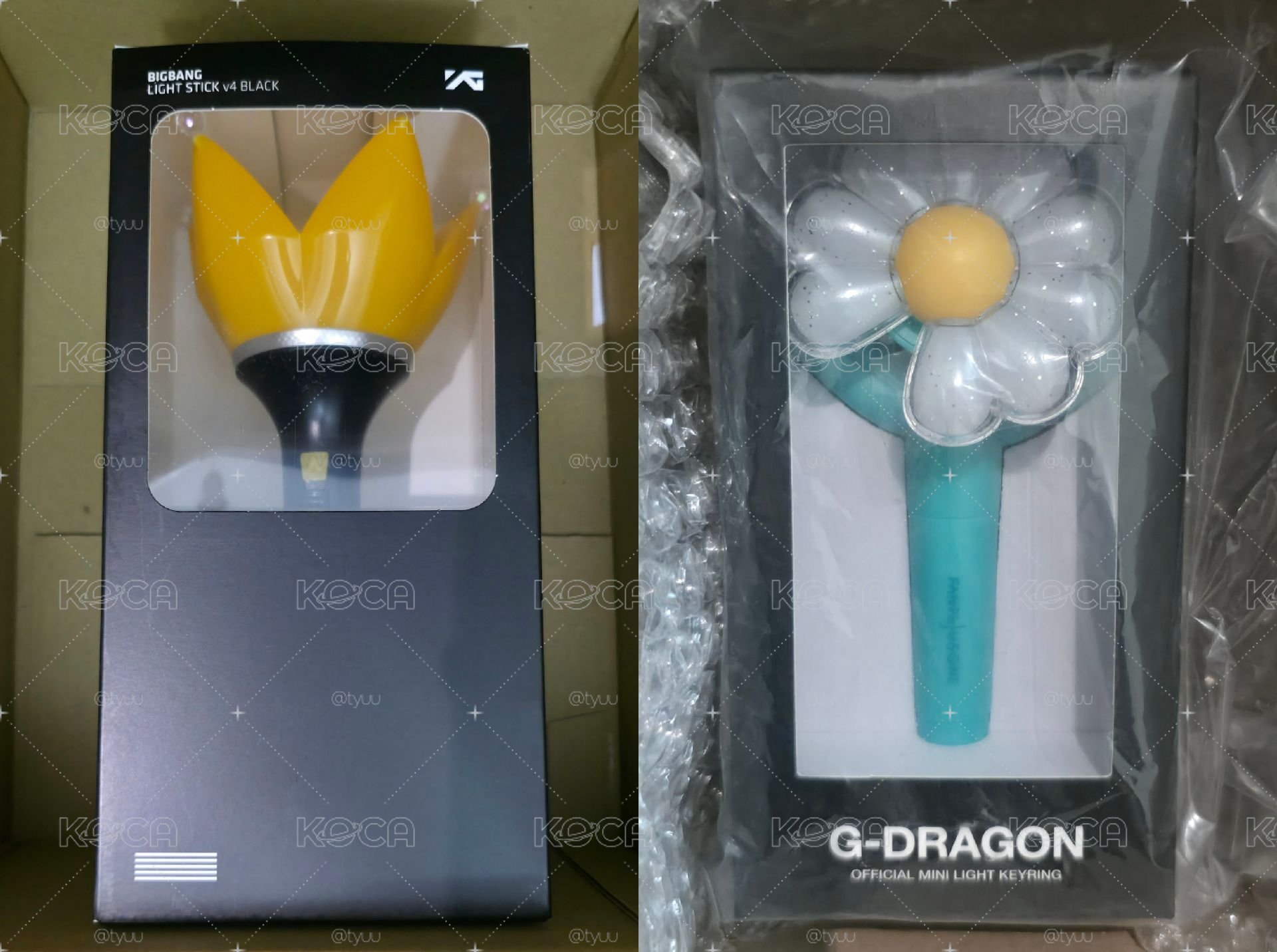 BIGBANG 4代手燈 + 小雛菊 迷你手燈 手燈吊飾 會員限定 湖水綠 