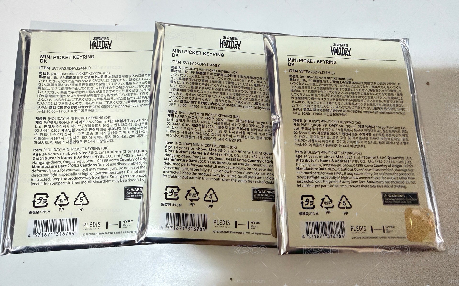 HOLIDAY 小扇吊飾未拆-碩