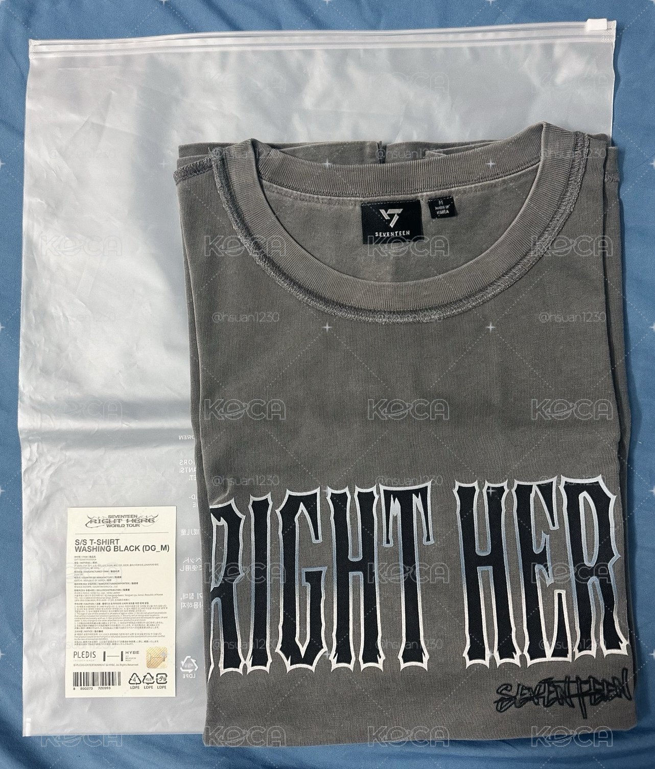 RIGHT HERE 灰 T恤 