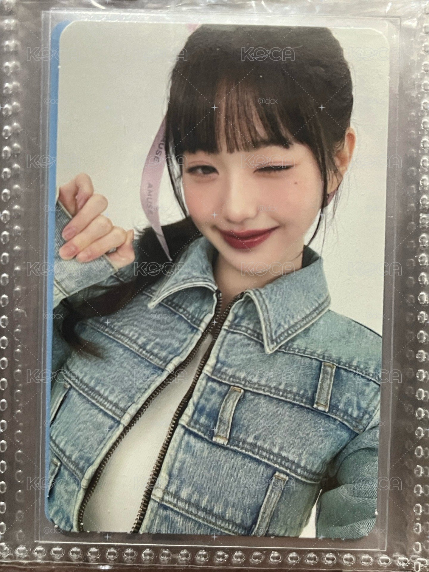 IVE 張員瑛 Wonyoung Amuse 代言卡 2.0 牛仔員