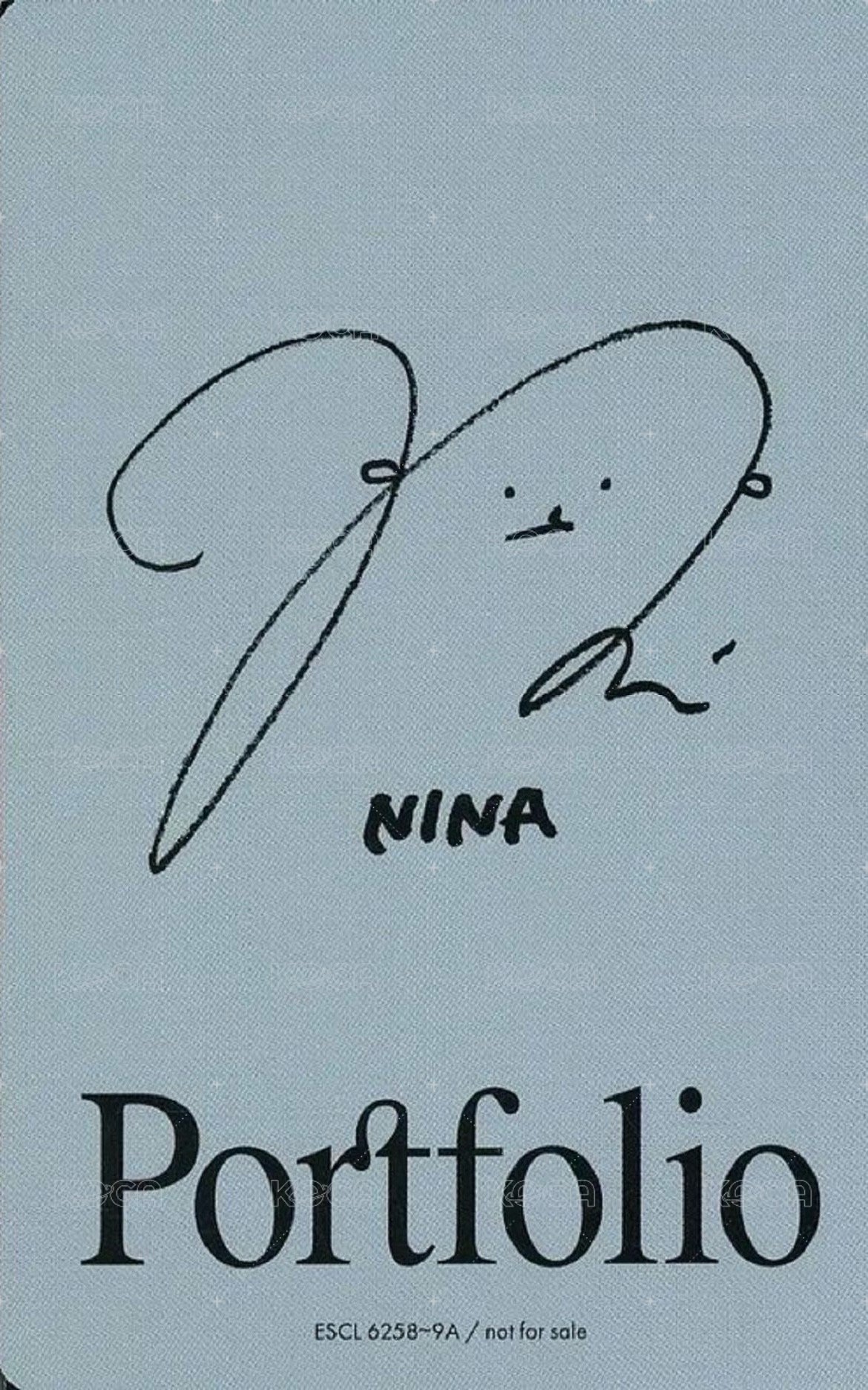 Portfolio Album photocard 初回生產限定盤 Back