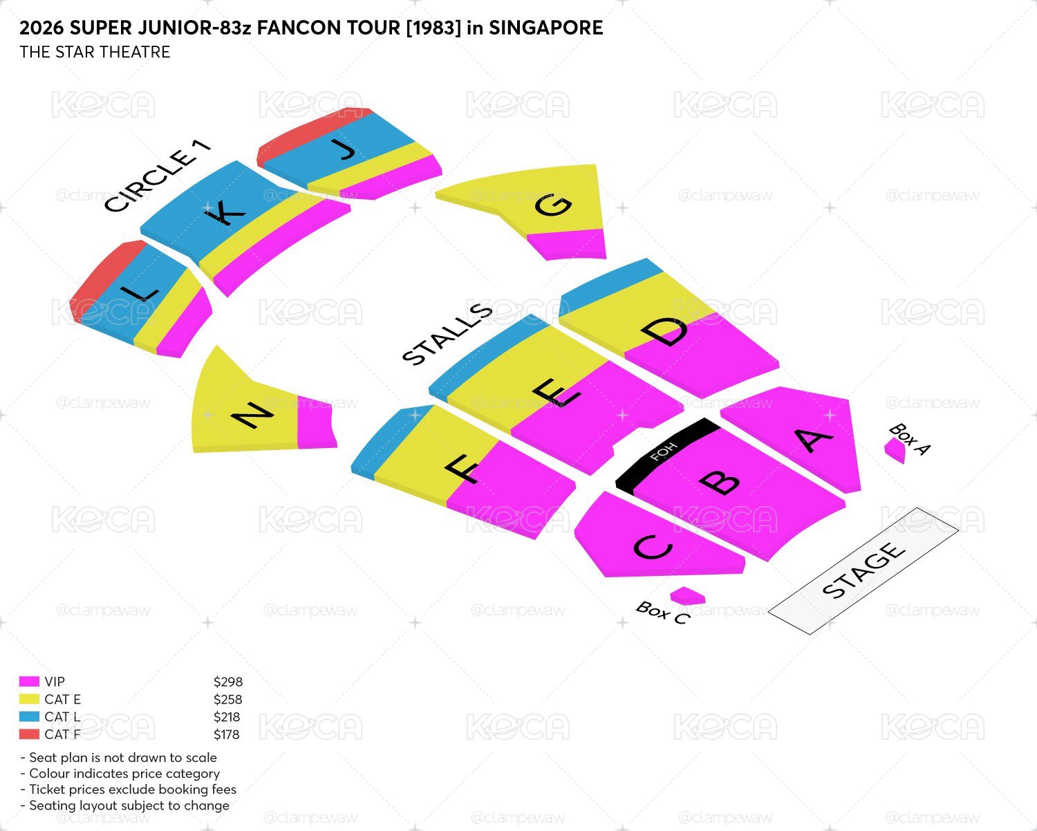 Super Junior 83z Fancon in Singapore 新加坡場演唱會原價門票 （無實名制）