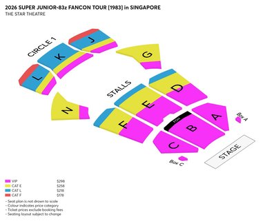 Super Junior 83z Fancon in Singapore 新加坡場演唱會原價門票 （無實名制）