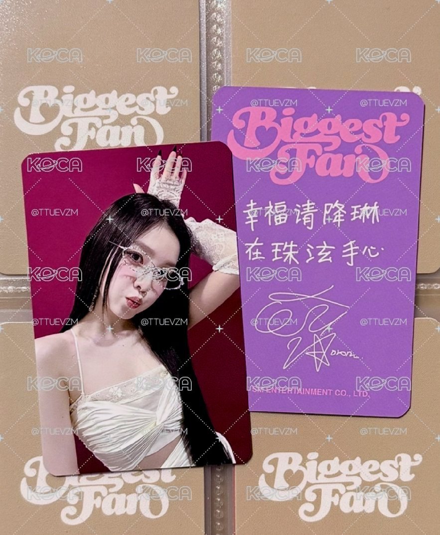 IRENE 熊寶北京簽售卡 中文卡背