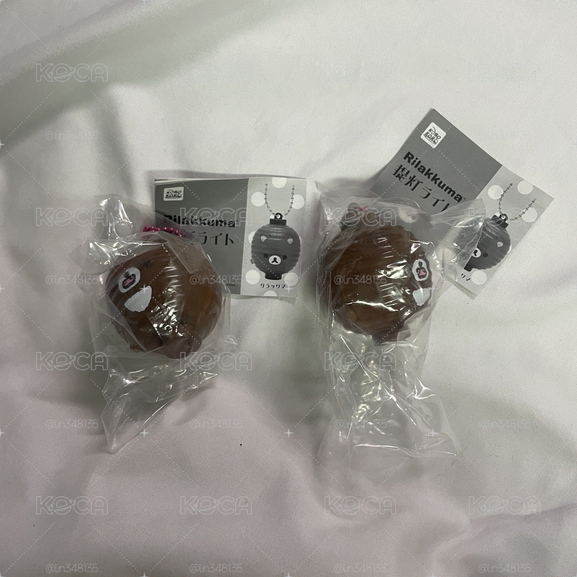 茶小熊 燈籠扭蛋吊飾