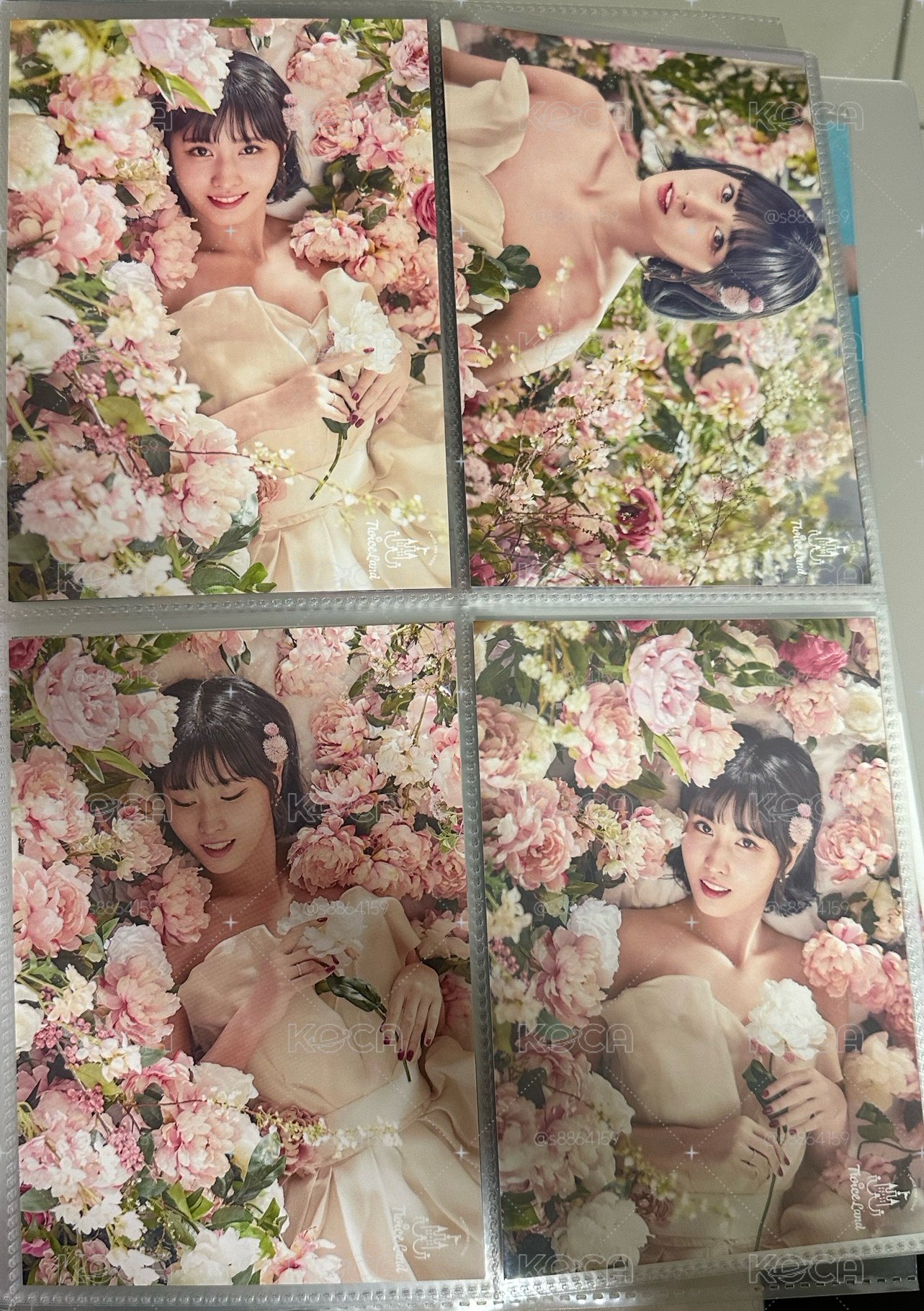 桃桃 漂亮婚紗 帥氣腳踏車 明信片