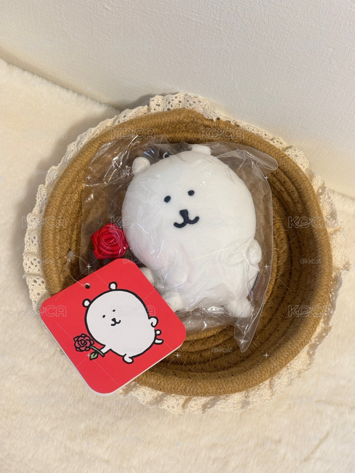 現貨.玫瑰花白熊
