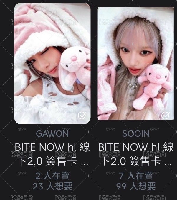 BITE NOW hl 線下2.0 簽售卡 兔毯🐰