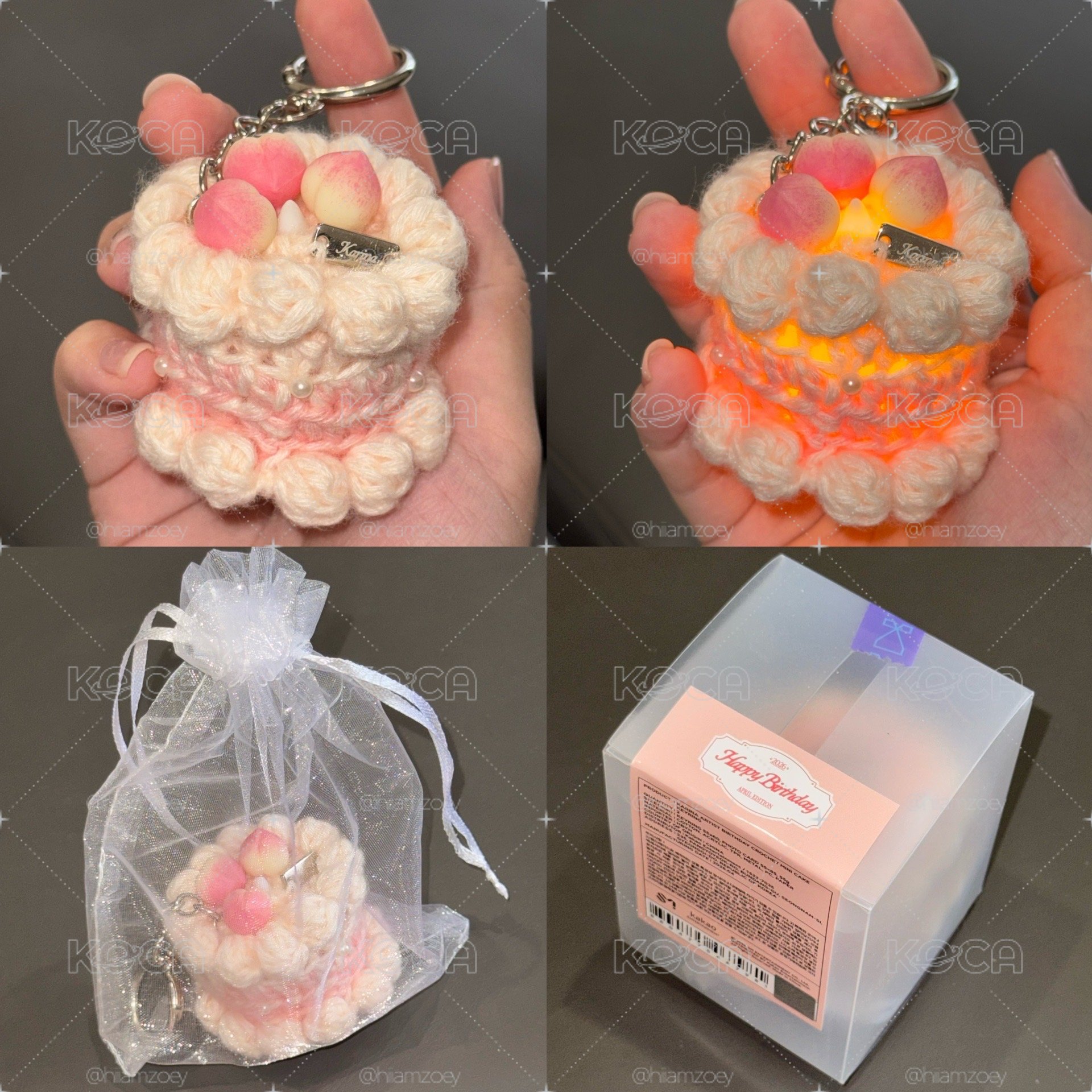.ᐟ.ᐟ現貨.ᐟ.ᐟ 柚2026生日蛋糕 會發亮的吊飾 