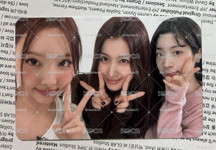 TWICE 娜紗多 分隊卡