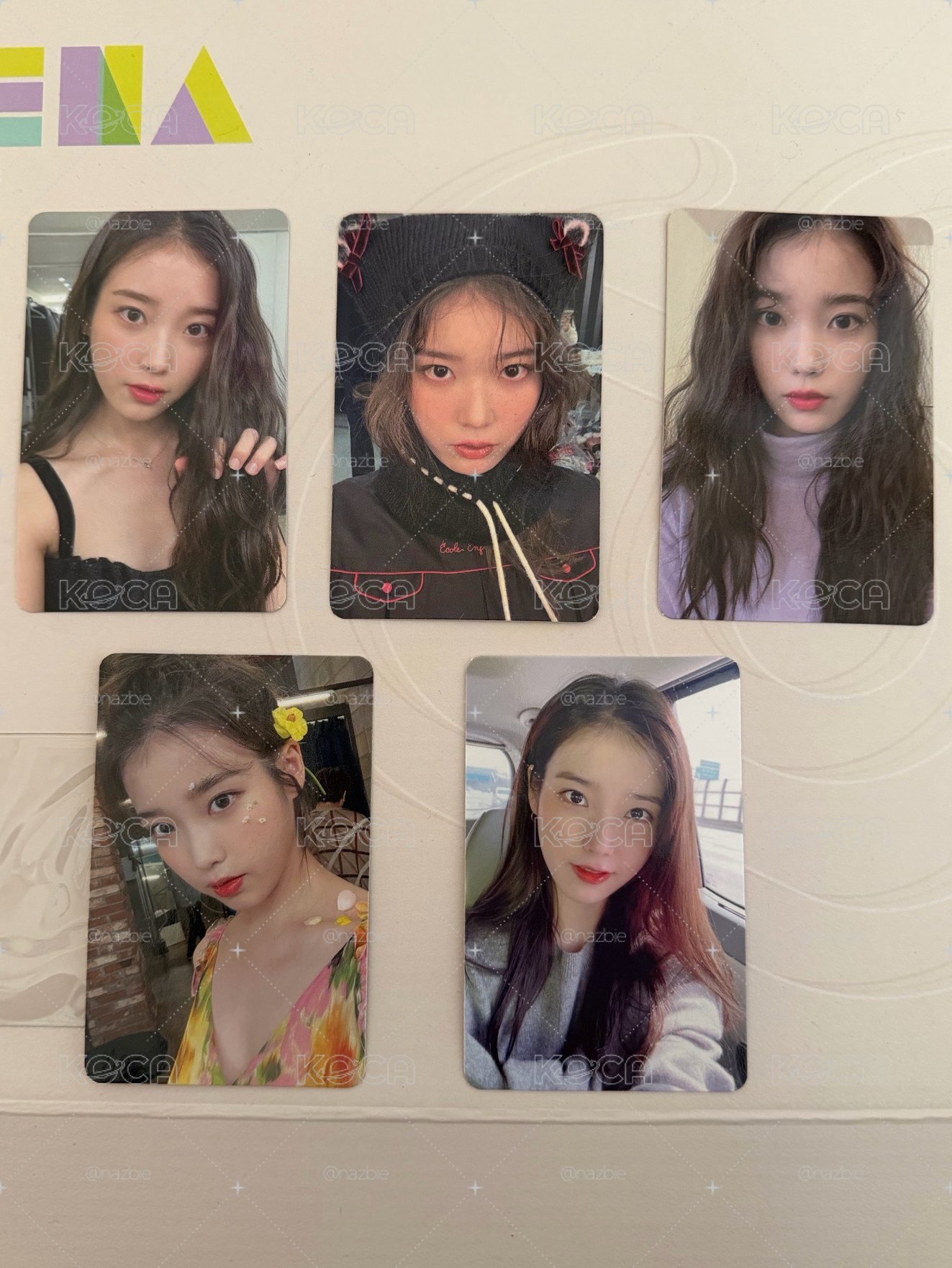 IU 4期會員禮小卡 5張
