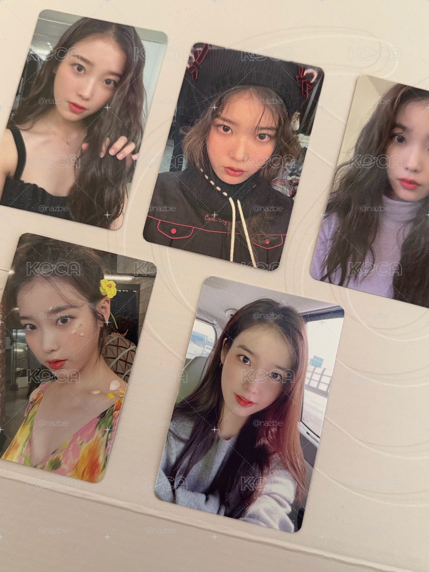 IU 4期會員禮小卡 5張