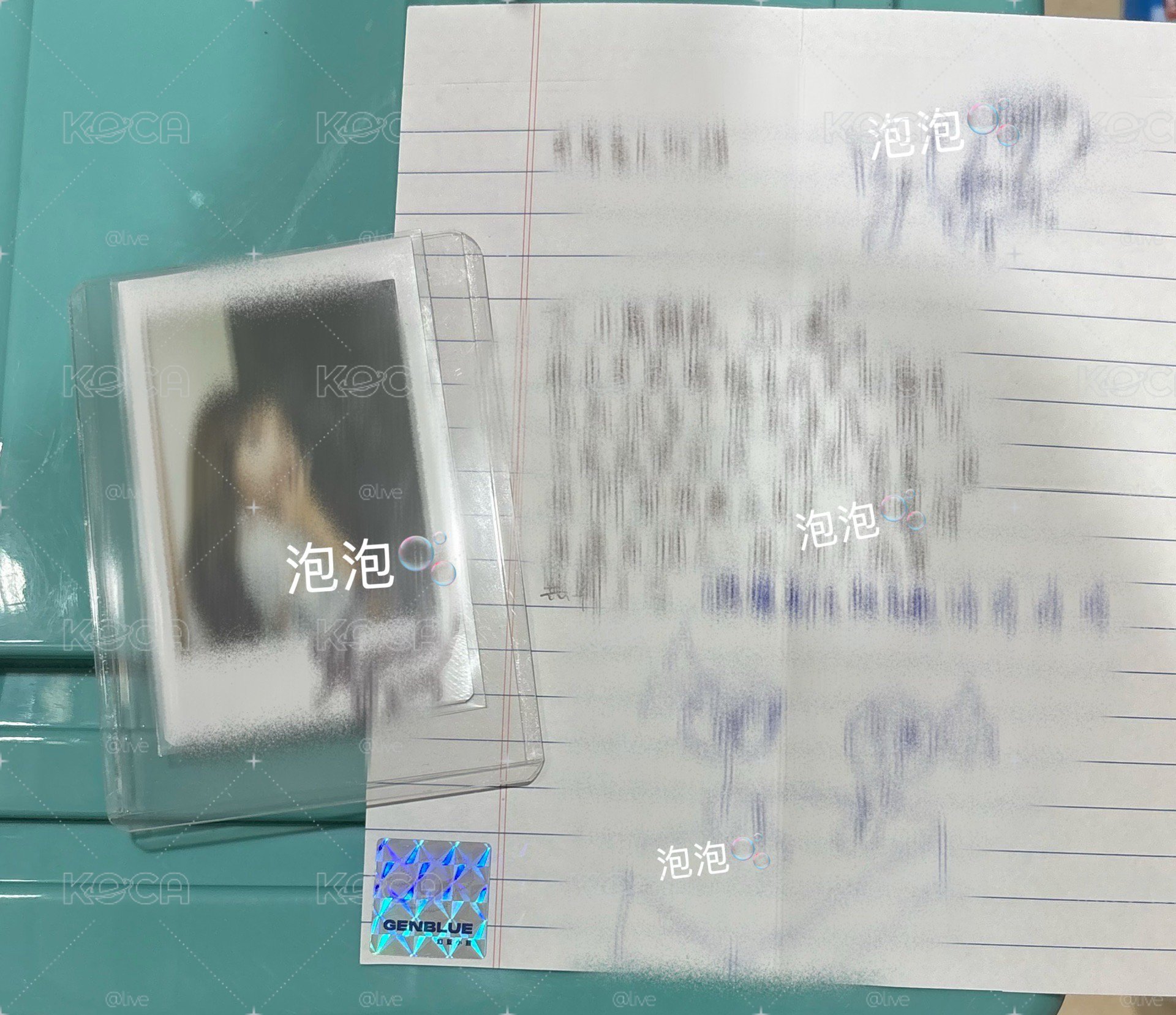 采甄醜魚睡衣造型拍立得+手寫信