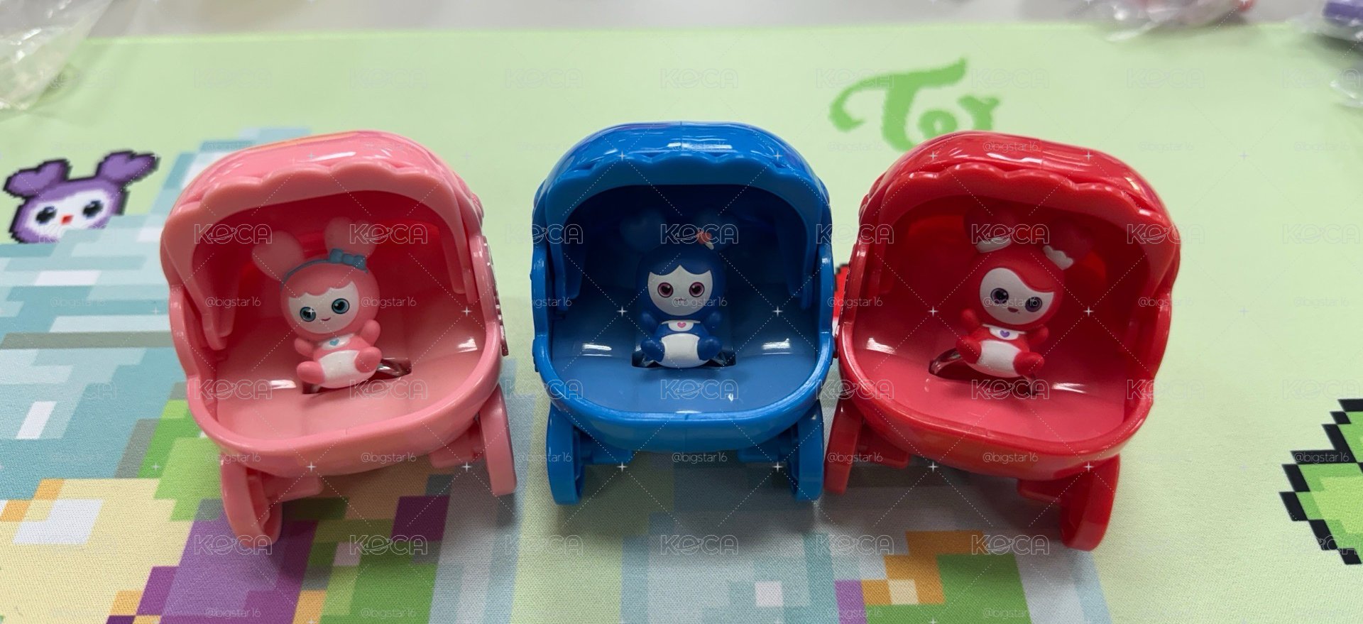 桃彩瑜 嬰兒車扭蛋