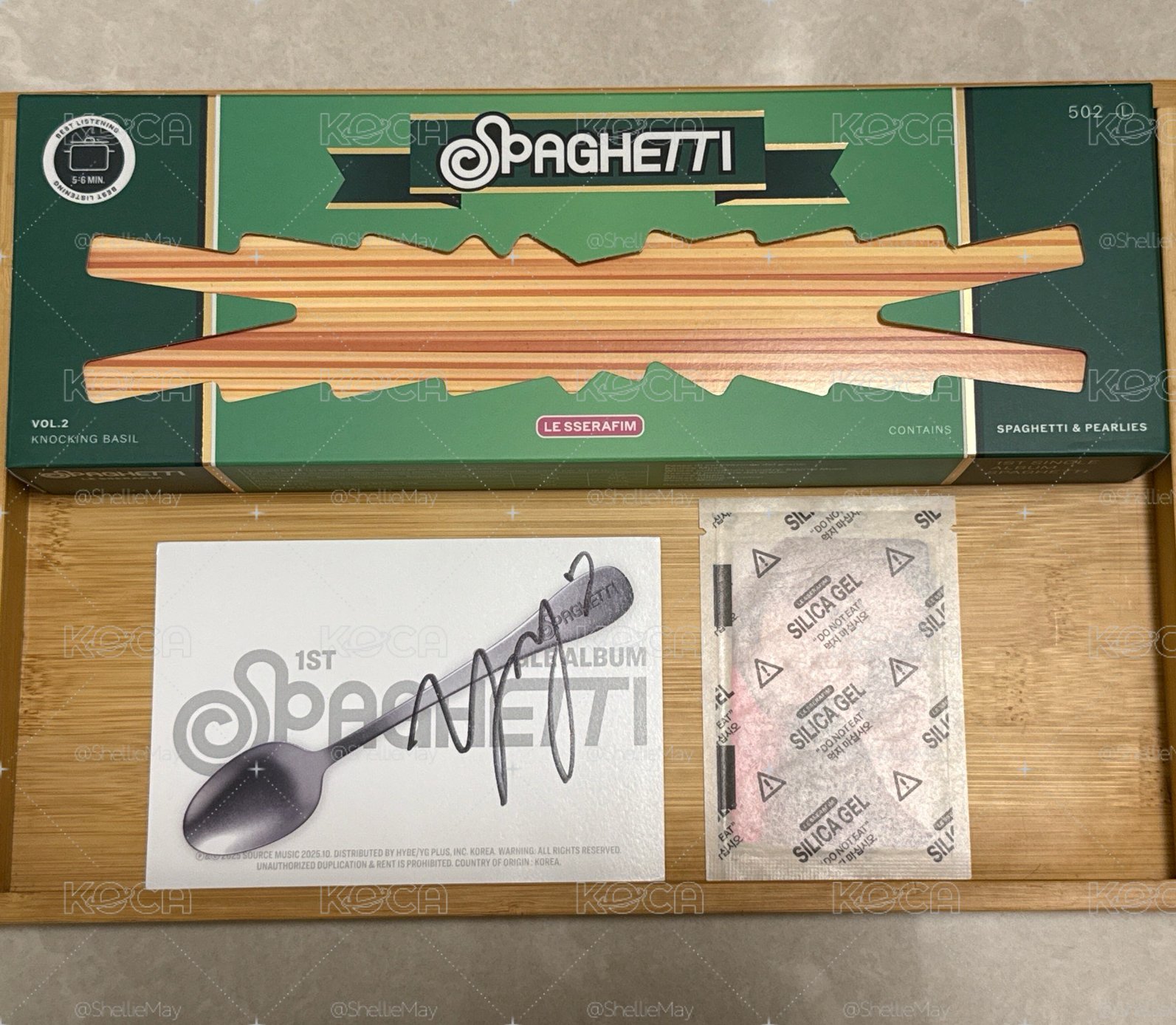 SPAGHETTI 美網親簽明信片 允 set YUNJIN