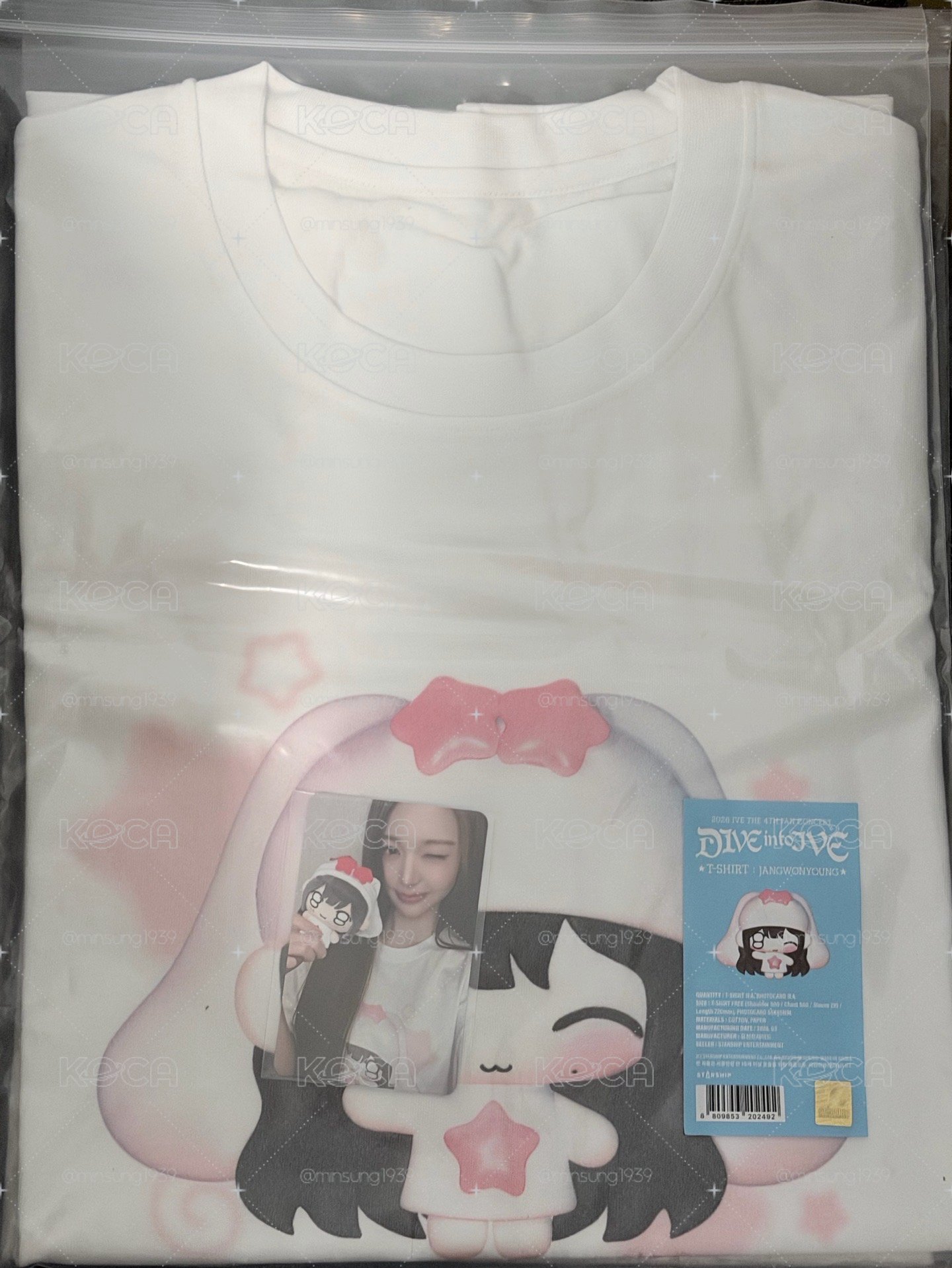 IVE T-shirt 栗、員（皆含卡）