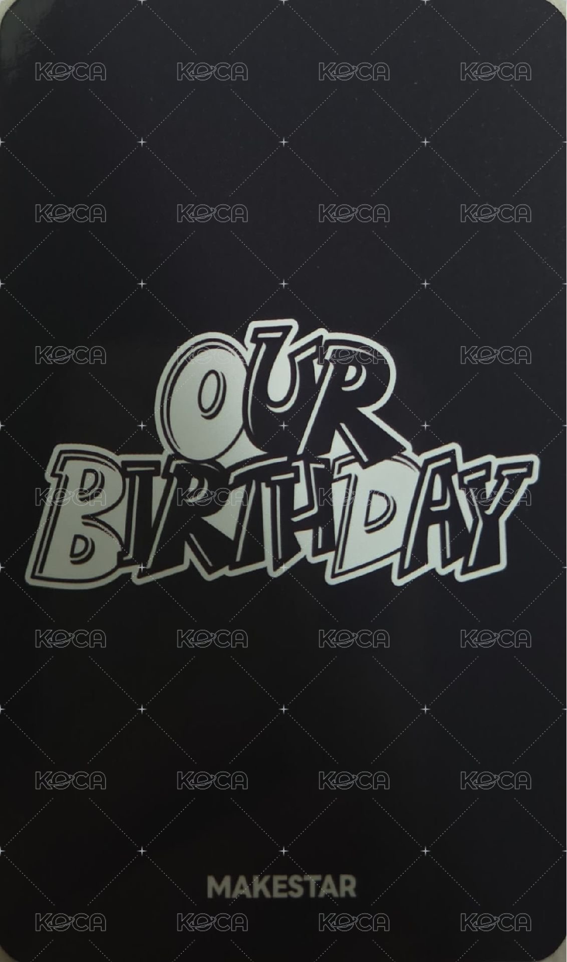 Our Birthday ms 線上2.0 Fansign card 惡魔 Back