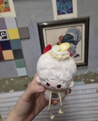 奶油水果頭飾