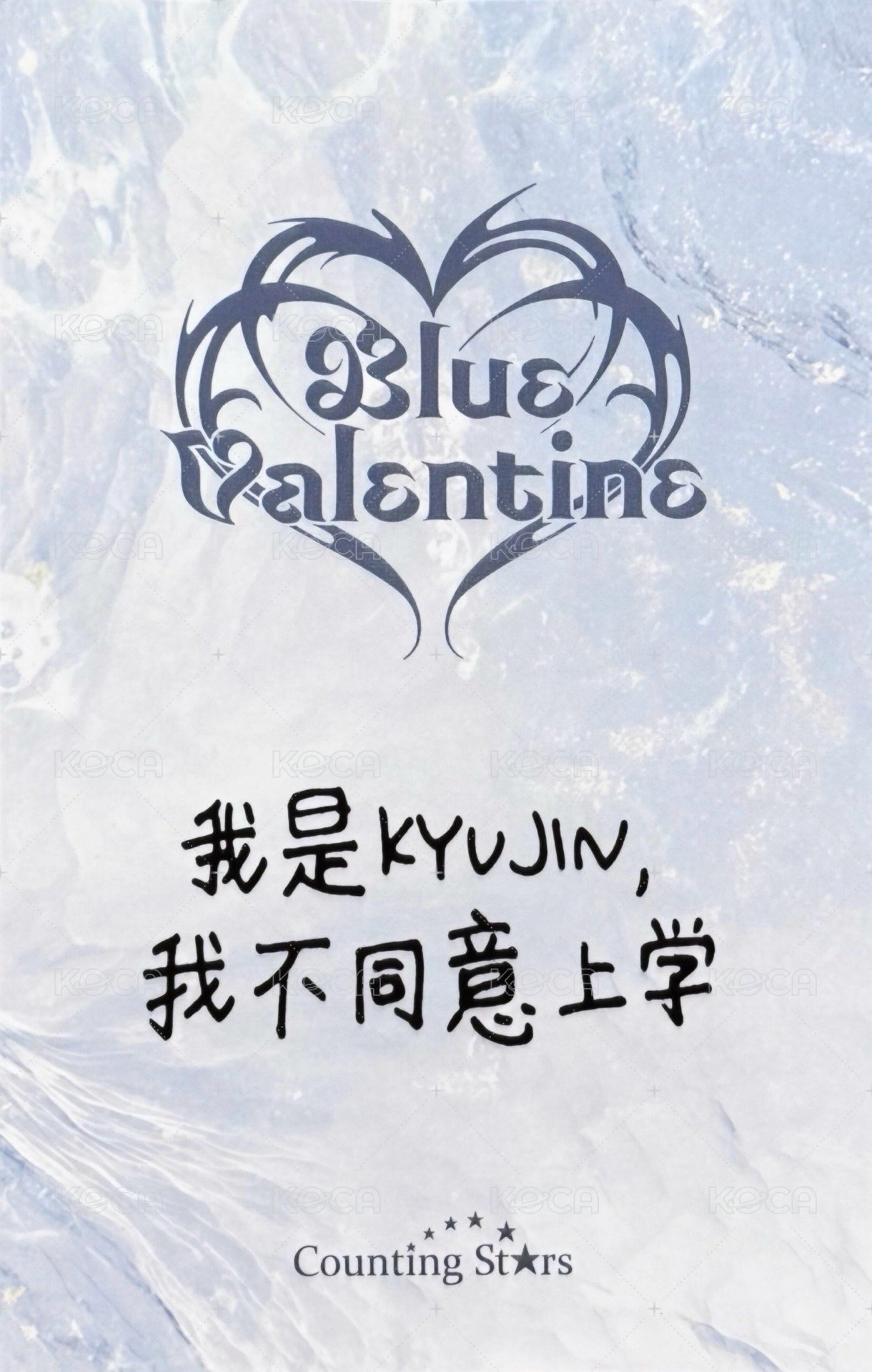 正規一 數星星 9.0 Fansign card 廣州 來飲茶/中文卡背 Back