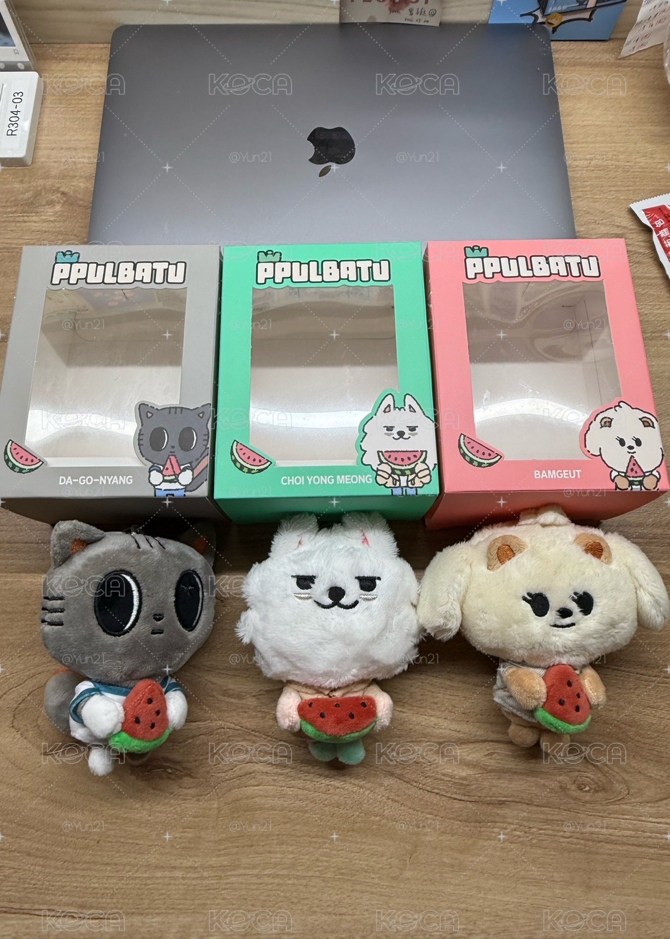 PPULBATU夏日 娃娃玩偶 西瓜栗嘻 西瓜勇猛 西瓜松喵