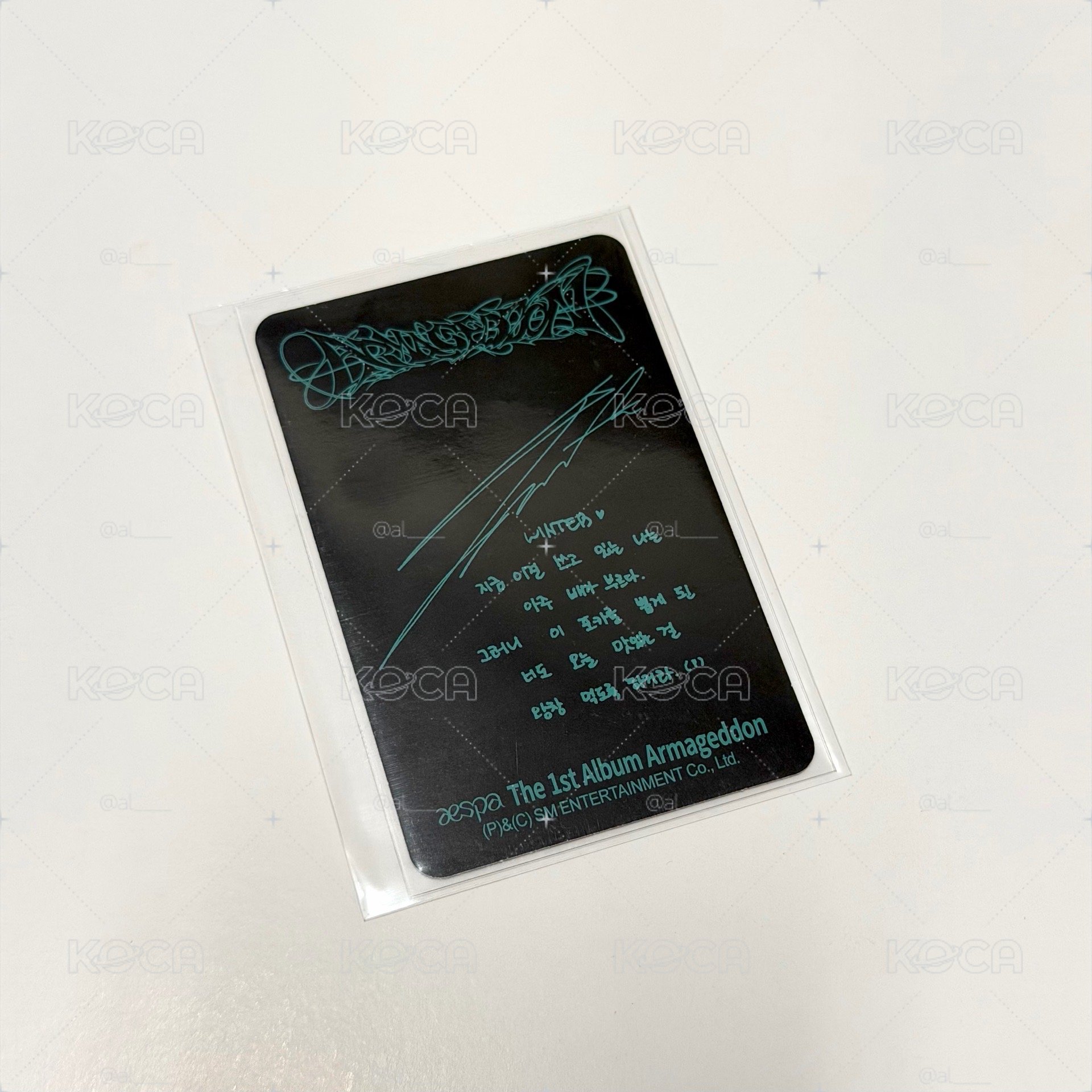 aespa Winter Armageddon 日本限定版 專輯小卡