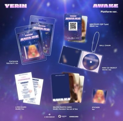 GFRIEND 小女友 Yerin 鄭睿隣 Awake 第一張單曲 電子專 已拆 全專 專輯